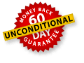 60-day unconditional money back guarantee